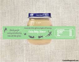 Baby Shower Baby Food Jar Label Peter Pan
