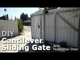 diy cantilever sliding gate with
