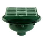 floor drain cast iron with square top