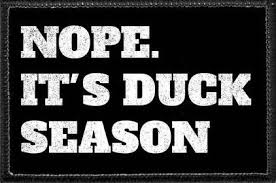 tactical duck season screen print patch