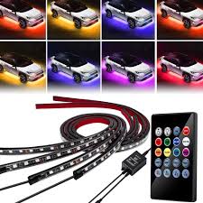 Car Led Underbody Strip Lights With Sound Active Function Youstar Light Com