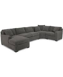 This sectional sofa is designed for both family and entertaining lifestyles with beautiful leather. Furniture Radley 4 Piece Fabric Chaise Sectional Sofa Created For Macy S Reviews Furniture Macy S