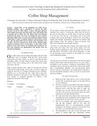 Pdf Coffee Shop Management