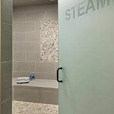 Frosted Glass Steam Shower Door Design