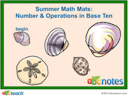 Summer Theme Math Practice Place Value For Smart Board