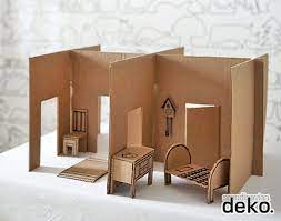 6 ways to make a cardboard dollhouse