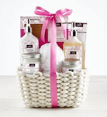 soothing cherry blossom spa gift basket