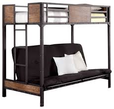 Watch how easy it is to assembly acme furniture's twin/futon bunk bed. In Stock South Bank Twin Over Futon Bunk Bed Industrial Bunk Beds By Totally Kids Fun Furniture Toys Houzz