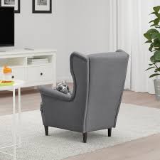 This comfy kids recliner is going to be a great addition to your family room or your kid's bedroom or playroom. Strandmon Children S Armchair Vissle Gray Ikea