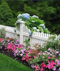 Picket Fence Sets Off The Colorful
