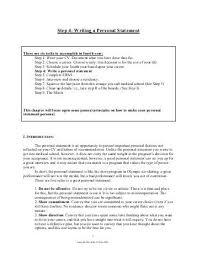 Sample Residency Personal Statement      Examples in PDF esl cover letter editing site for school Pinterest