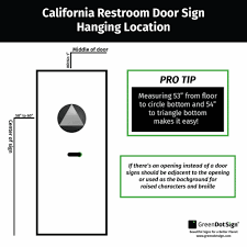 California Restroom Signs 3