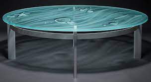 Etched Glass Dining Table Etched Glass