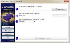 multilizer pdf translator try
