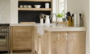 We may earn commission from links on this page, but we only recommend products we back. Weathered Pickled Oak Kitchen Cabinets And Shelves Farmhouse Sink Open