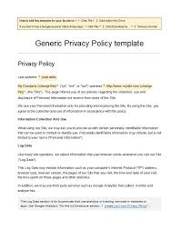 50 best privacy policy templates with