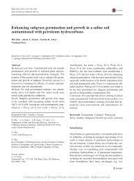 enhancing saltgr germination and