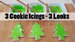 Super easy royal icing, no meringue powder, cookie icing, cake icing, gingerbread house icing, quick royal icing, fast royal icing. How To Make Cookie Icing Three Ways With Three Looks Youtube
