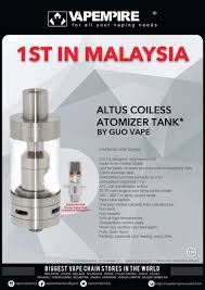 This time around the guo is the company and the altus tank is the product. Vape Empire Vapeempiremy Twitter