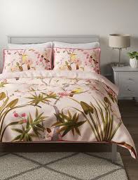 ottilie pink fl cotton bedding set