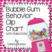 Discipline Clip Chart For Behavior Management Gumball Style With Polka Dots