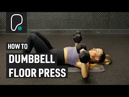 how to do a dumbbell floor press you