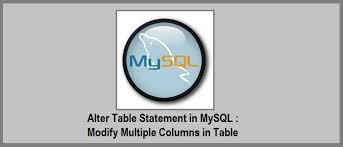 alter table statement in mysql how to