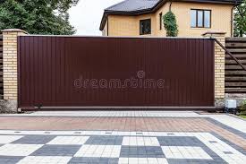 Front gate designs for homes pictures main design home new models photos 2017 trends wonderful inspiration ideas modern staircase with double door iron gate design. 167 Sliding Gates Photos Free Royalty Free Stock Photos From Dreamstime