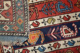 antique caucasian shirvan rug stripes