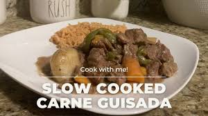 slow cooked carne guisada crockpot