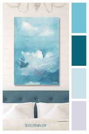 Calm Color Palette White Wall Art
