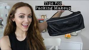 what s in my travel makeup bag you