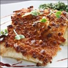 pita crusted wild alaskan halibut