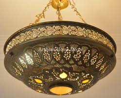Details About Handcrafted Moroccan Brass Ceiling Light Fixture Chandelier Lamp Bronze Finish
