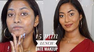 15 min lunch date makeup with friends