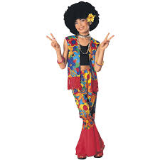 s flower power hippie costume