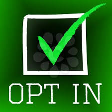 opt in meaning tick symbol and p