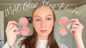 mac glow play blush swatches try