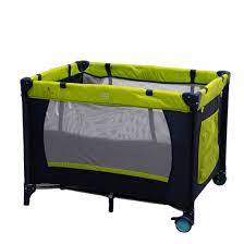 baby travel cot with second layer