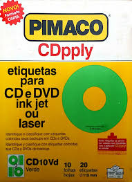 Etiqueta Pimaco Cd Dvd Ink Jet Laser Cd10vd Carta C 10fls