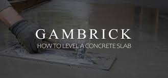 how to level a concrete slab