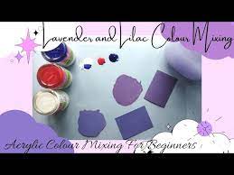 Make Lilac Color Acrylic Painting