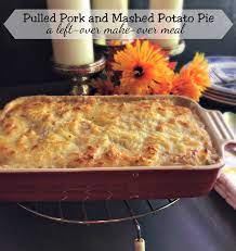 They must be lush and creamy with enough flavor to stand on their own, but not so assertive that they mashed potato casserole reheats beautifully, even in the microwave, which isn't true of most side dishes. Pulled Pork And Mashed Potato Pie