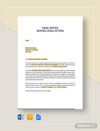 legal notice 10 exles format pdf