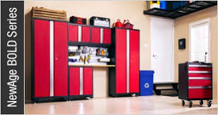 newage 59907 corner garage cabinet system