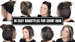 easy hairstyles for short hair quick