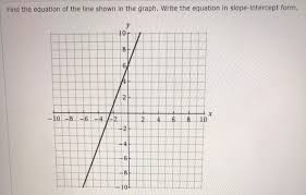 solved find the equation of the line