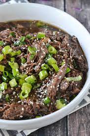 slow cooker asian style shredded beef