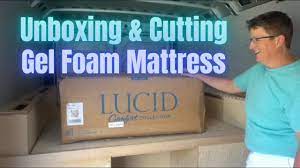 cutting our lucid memory foam mattress