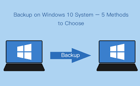 backup on windows 10 system 5 methods